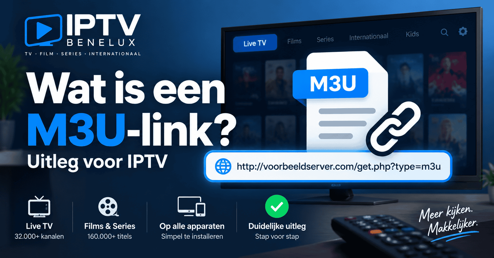 Wat is een M3U-link voor IPTV