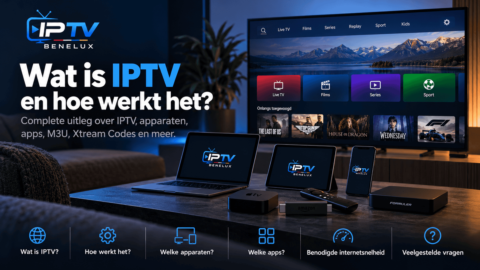 Wat is IPTV en hoe werkt IPTV op verschillende apparaten